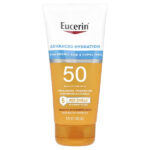 Eucerin, Advanced Hydration, Lightweight Sunscreen Lotion, SPF 50, Fragrance Free, 5 fl oz (150 ml)